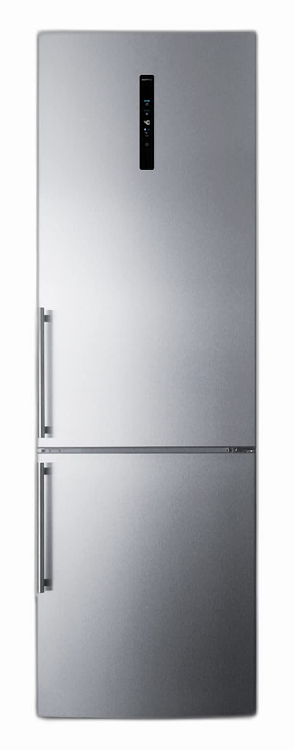 24" Wide Bottom Freezer Refrigerator 10 Cu.ft. of Storage Capacity by Summit Appliance – 32.00x30.00x55.00, 10.6 cubic_feet, In Description, Silver, Model FFBF249SS2