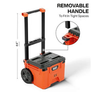 KLEIN TOOLS Rolling / Orange / 250.0 pounds Tool Boxes
