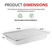 Stock Your Home 10 / 10 Pack / Silver Disposable Cookware