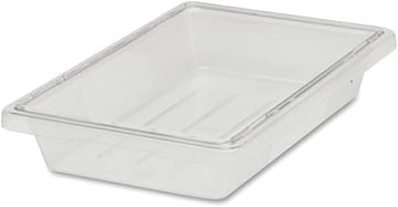 Rubbermaid Commercial Products Food Storage Box/Tote, 5 Gallon, Clear, for Restaurant/Kitchen/Cafeteria