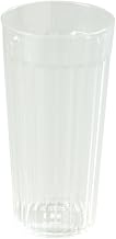 20 oz Clear Fluted Plastic Tumbler