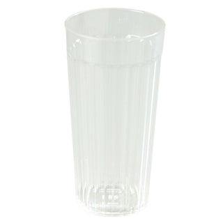 20 oz Clear Fluted Plastic Tumbler by Carlisle / CFS Brands – 20 Ounces, Plastic, Model 012007