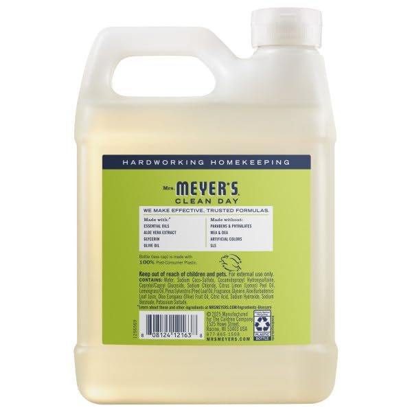 CLEAN DAY Liquid Hand Soap Variety Pack (Lemon Verbena) by Mrs. MEYER'S – 58 Fl Oz (Pack of 1)