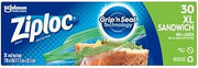 Ziploc Extra Large Sandwich Bags 30CT (Pack of 24)
