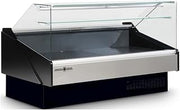 Hydra-Kool KPM-FG-80-S 77-1/2' Flat Glass Full Service Reach-in Refrigerated Display Case for Package Products, Multiplexable