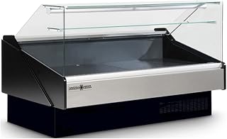 Hydra-Kool KPM-FG-80-S 77-1/2' Flat Glass Full Service Reach-in Refrigerated Display Case for Package Products, Multiplexable