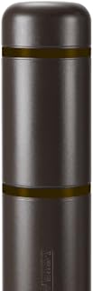 BollardGard 7" x 60" Bollard Cover Brown - Innoplast (Brown Black Tape)