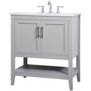 Elegant Decor 30" - Single / Grey / Traditional Wheel Care