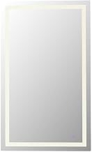 Elegant Kitchen and Bath Riven 60X36 Led Mirror in Silver