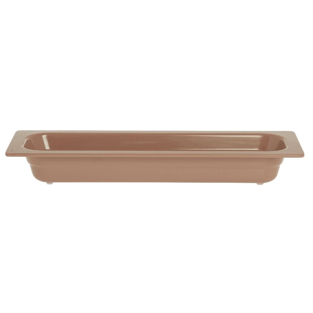Serving Bowl Display Bowl 1/2 Size Long Terra Cotta Melamine - 21 1/2 L x 6 1/2 W x 2 1/2 H by HUBERT – Melamine, Terra Cotta, Model H0026-TERRACOTT