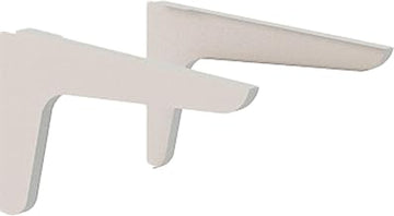 Interion Cantilever Brackets For Modular Partition Desktop, Gray, 1 Pair
