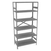 36 by 18 by 75-Inch Commercial Steel Shelving with 6 Shelves by Tennsco – 36 by 18 by 75-Inch, Alloy Steel, Medium Grey, Model ESP-6-1836-MGY