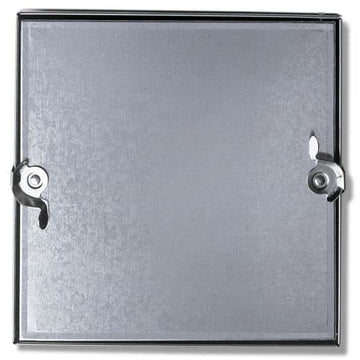 Duct Access Door w/No Hinge by Acudor – 15"L x 15"W x 4"H, Galvanized Steel, Silver, Model CD50801010