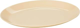 G.E.T. OP-1080-MA Manila 10" x 7.75" Oval Coupe Platter (Pack of 12)