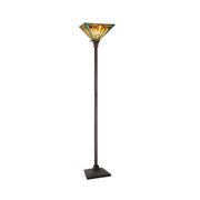 CH3T118GM12-TF1 Torchiere Floor Lamp by Chloe Lighting – exact color of each glass piece may vary due to each piece being hand crafted