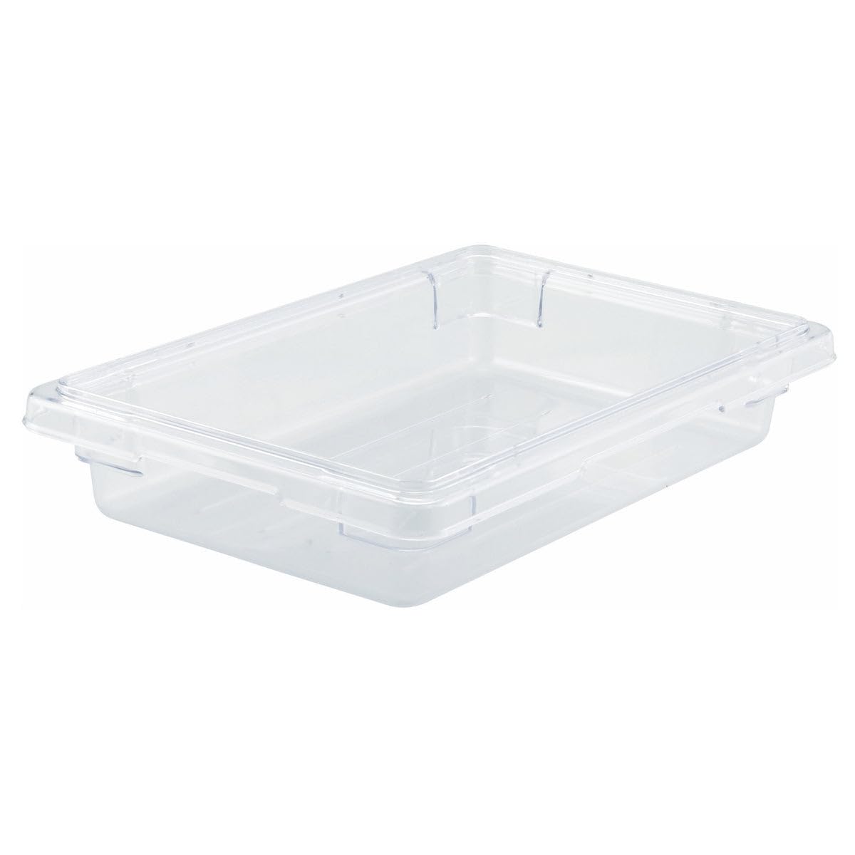 Polyware Food Storage Box by Winco – 12 x 18 x 3.5 inches, Polycarbonate (PC), Multicoloured, Model PFSH-3