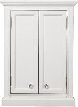 Derby 33" Solid Hardwood Medicine Cabinet in White/Chrome