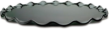 Delfin 13" x 1" Black Round Ruffle Tray