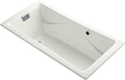 Kohler Tea-for-two 72-in Heated Bubblemassage Air Bath