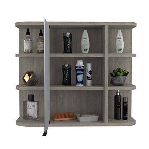 DEPOT E-SHOP Light Gray / 23.62"W x 19.68"H x 7.48"D / Modern Medicine Cabinets