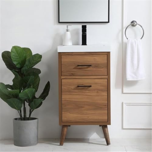 Elegant Decor 18" - Single / Brown,black / Mid-Century Modern Bathroom Vanities