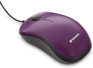 Verbatim Silent Corded Optical Mouse – Purple