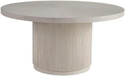Starlight Canyon Home Oak and Poplar Solid Wood Round Dining Table, Hand-Finished Pedestal Kitchen Dining Table with Adjustable Levelers