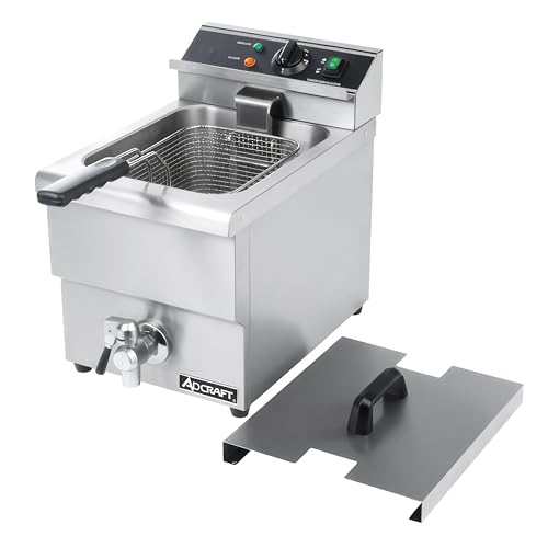 Adcraft 25 lb. / Silver / Fryer Commercial Deep Fryers