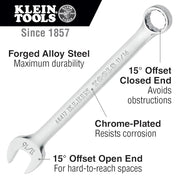 KLEIN TOOLS 7/8-Inch / Silver / 1 Combination Wrenches