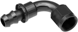 -16 AN 90 DEGREE PUSH LOCK HOSE END-BLACK