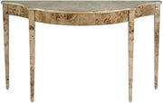 Chester 54" W Demilune Console Table - Light Brown