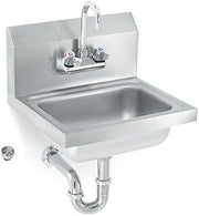 Vollrath K1410CS Sink with splash guards strainer and gooseneck faucet