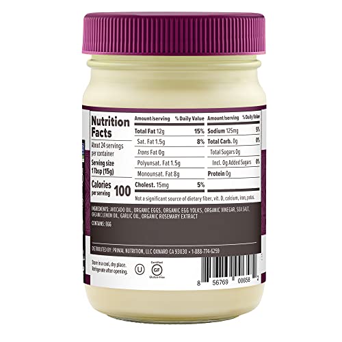 Primal Kitchen Garlic Aioli / 12 oz / No Color Mayonnaise