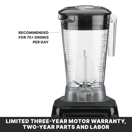 Waring 64 Ounce Copolyester Jar / Black / MX1100XTX - Copolyester 64 Ounce Container Countertop Blenders