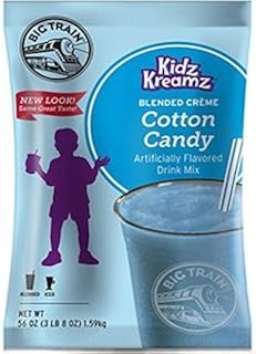 Big Train Kidz Kreamz Cotton Candy Frappe Smoothie Mix 3.5 lb Bulk Bag
