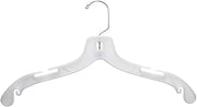 Clothing Hangers 17" White Heavy Duty, case of 100