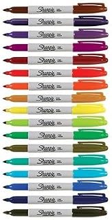 Sharpie Permanent Marker Fine Tip Assorted 17 Pack