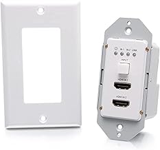 C2G Dual 4K HDMI HDBaseT + RS232 Single Gang Wall Plate Transmitter