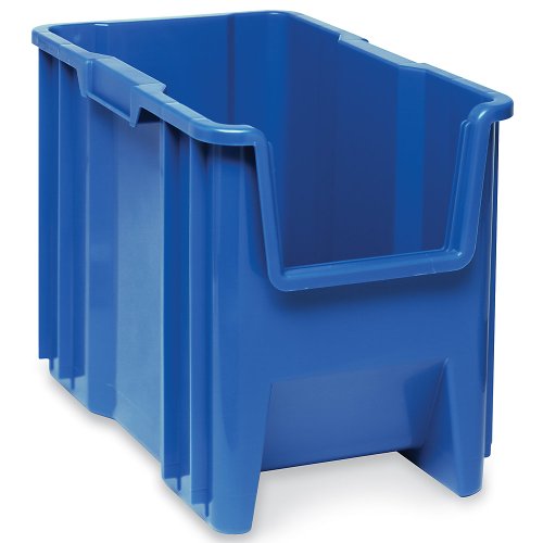 QUANTUM STORAGE SYSTEMS Blue / 17-1/2" x 10-7/8" x 12-1/2" / Blue Plastic Open Storage Bins
