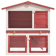 vidaXL Red / 37.0"L x 23.6"W x 38.6"H / Abstract Outdoor Pens & Hutches