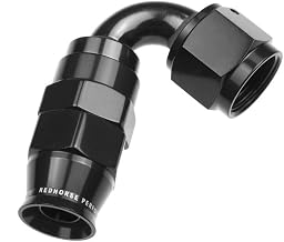 Redhorse Performance 1220-04-2 PTFE reusable Hose End (Black), 1 Pack