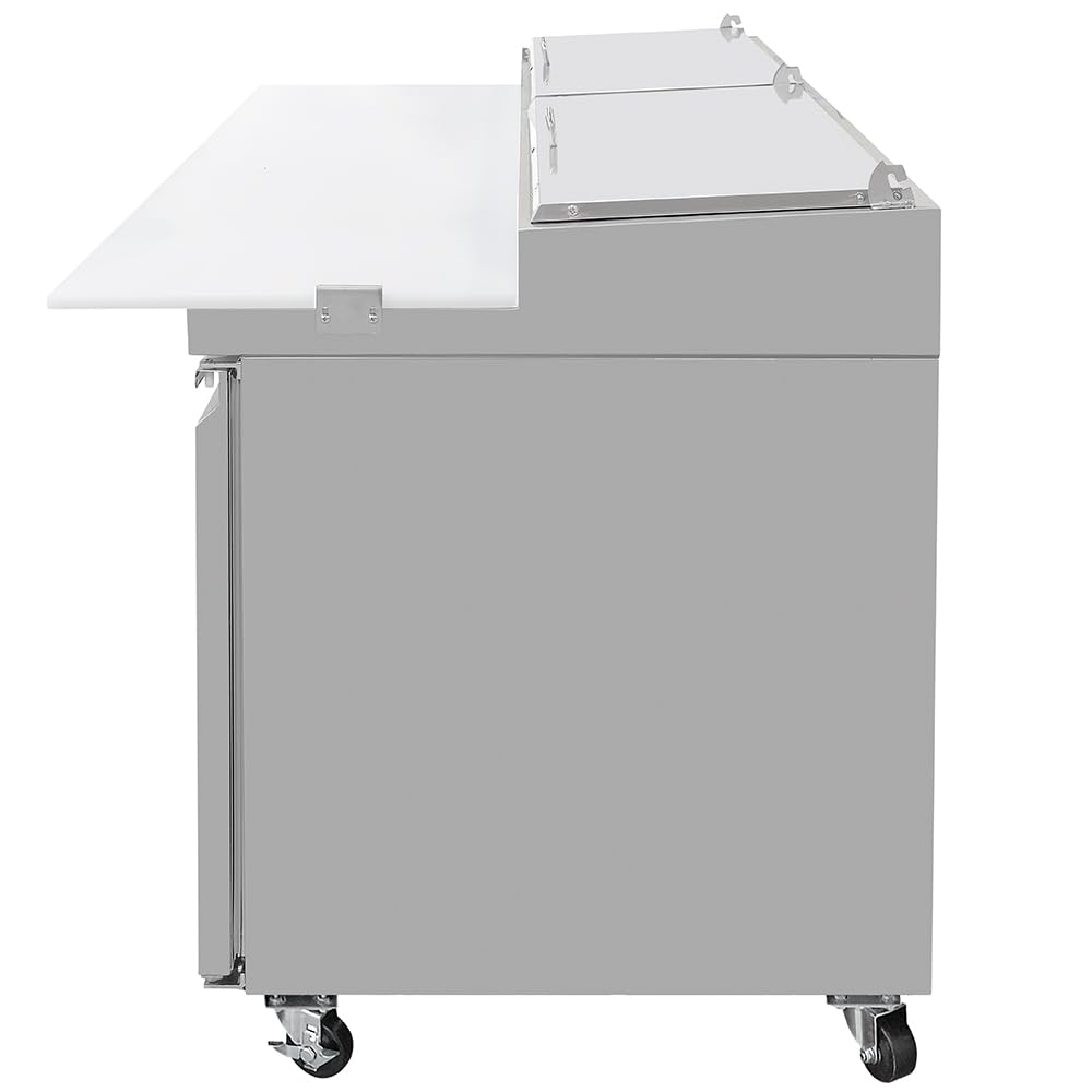 91 7/8" Pizza Prep Table w/Refrigerated Base by MOTAK – 96.46x37.01x45.67, In Description, Check Images, Model MPR-93-X