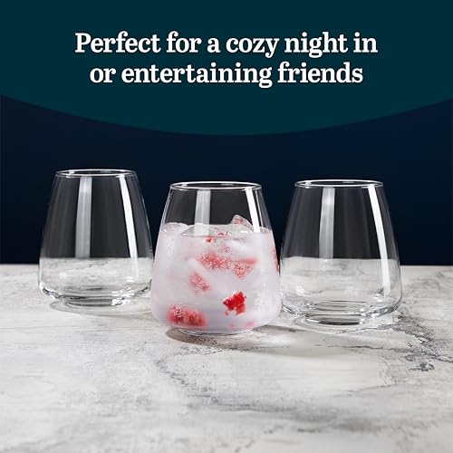Libbey Stemless All Purpose 6 / 6 Count / Modern Wine Glasses