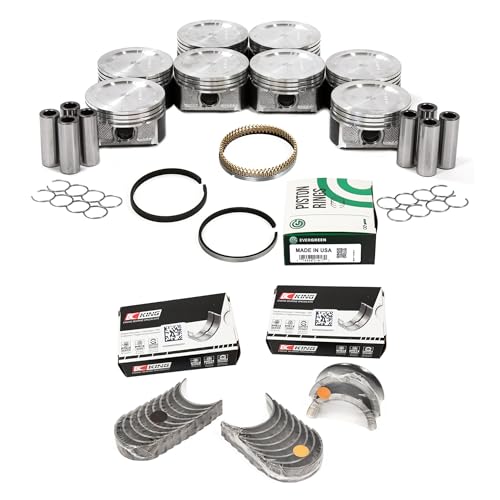 Mizumo Auto Main Bearings 0.25mm | Rod Bearings 0.25mm / Piston Set 0.50mm Oversize / 1 Engine Kit Gasket Sets