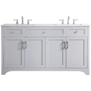 Elegant Decor 60" - Double / Grey / Traditional Bathroom Vanities