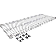 Stainless Steel Wire Shelf by Nexel – 1, Alloy Steel, Stainless Steel, Model S3648S