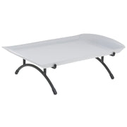 Derby Bowl Black Metal Stand - 20 3/4" L x 15 3/4" W x 6 9/10" H by HUBERT – Alloy Steel, Black, Model PA40336-SD