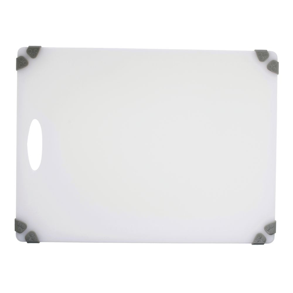 Kratos by Cutting Board White with Non-Slip Grippers - 15" L x 20" W x 1/2 H by HUBERT – 20"L x 15"W, Plastic, White, Model 1520-AL-WHCG
