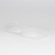 Inline SureLock 6 1/16" x 6 7/16" x 3 5/16" Clear Hinged Plastic Deli Container - 500 per Case by Inline Plastics Corporation – Plastic, Clear, Model SLP25