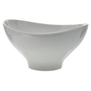 Serving Bowl White Oval 123 oz Curved Melamine - 11 1/2"L x 10 3/8"W x 6 1/2"H by HUBERT – 123.0 ounces, Melamine, White, Model 6512-W